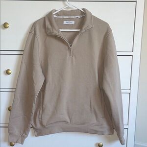 Kenneth Cole Tan Quarter-zip